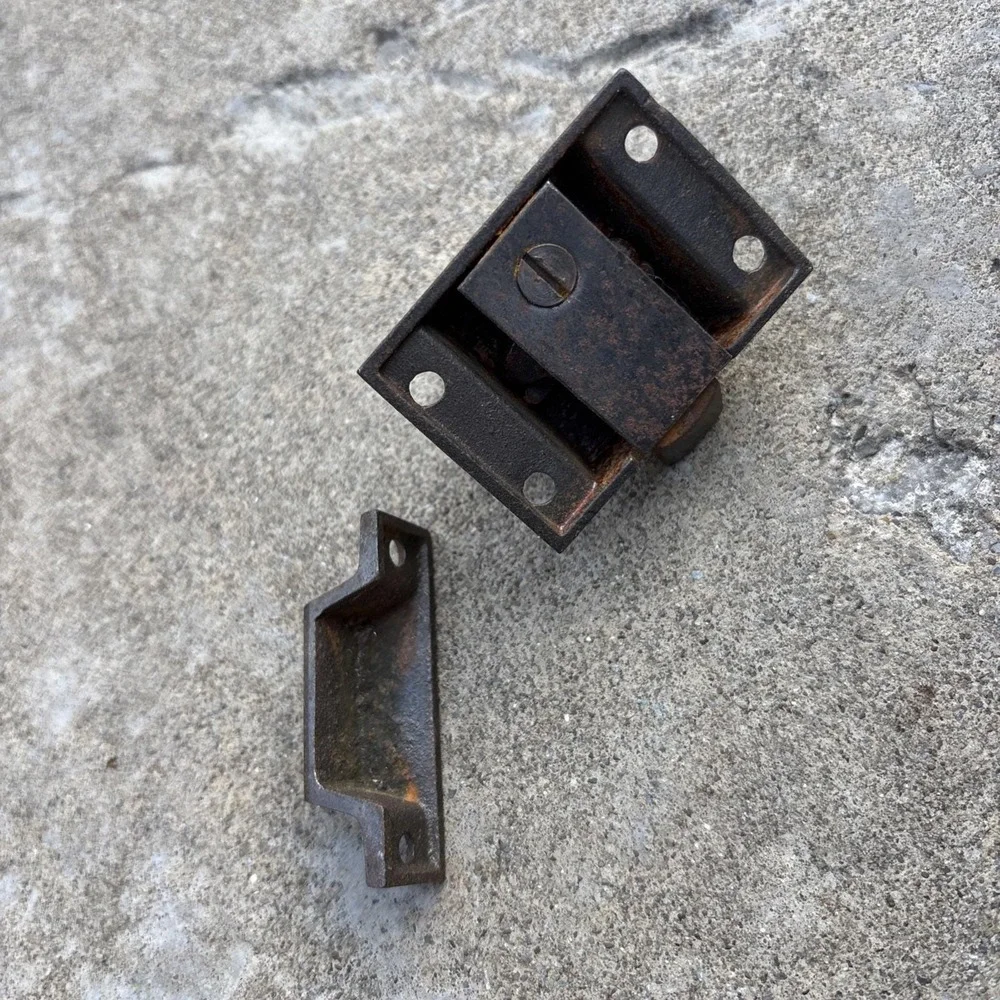 Vintage Cupboard Cabinet Door Latch Jelly Rustic Metal Turn